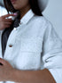 "MARINGOLD 02430" denim jacket - WHITE